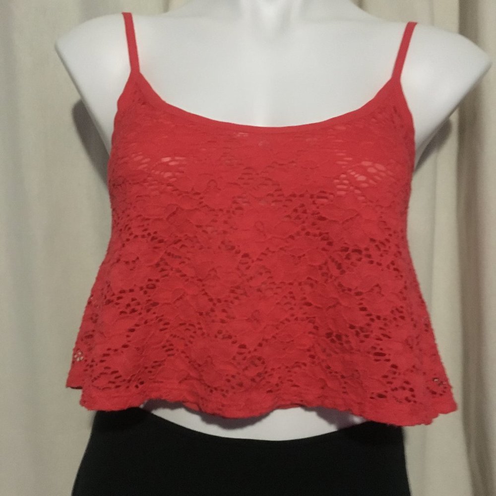 Paradise Red Cami Crop Shirt